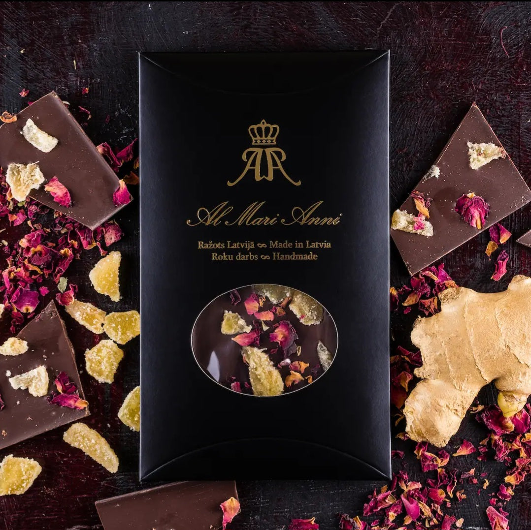 Al Mari Anni Dark Chocolate with Rose Petals